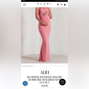 CLUB L LONDON - Alba Maternity Dress (Blush Pink)